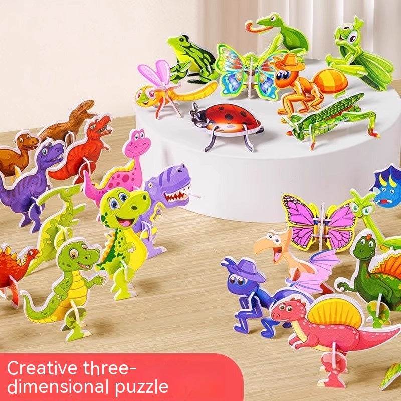 3D Three-dimensional Animal Puzzle Insect Creative Diy Toys Early