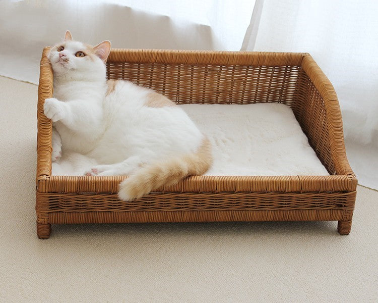 Hand-woven Cat Bed Scratch Resistant Four Seasons Universal Litter Sofa