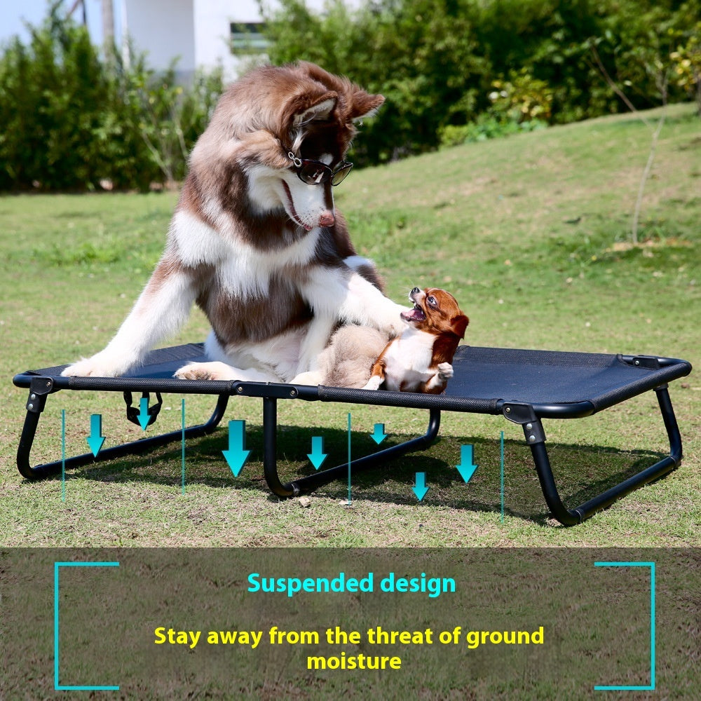 Pet Household Furniture Dog Iron Frame Mesh Camp Bed