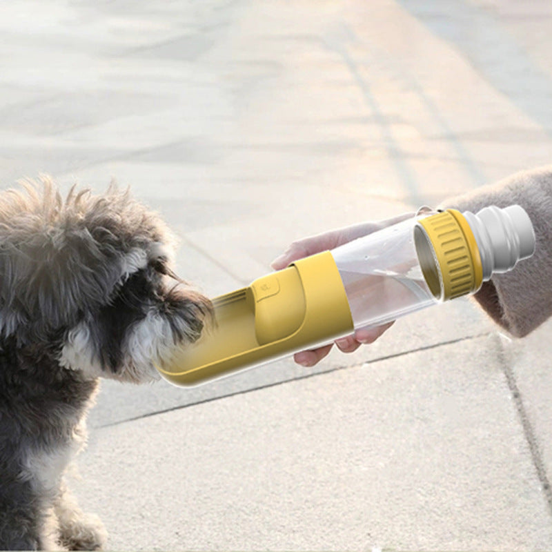 Bouteille d'eau pour chien Bouteille d'eau portable anti-fuite et légère pour chiens Bouteille d'eau de voyage pour chien avec bol Accessoires de promenade pour chien