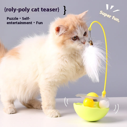 Gobelet plume drôle chat automatique chats Teaser jouet produits pour animaux de compagnie