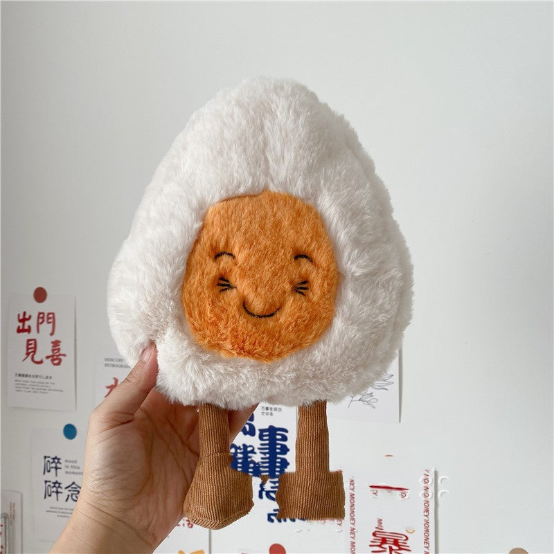 Jouet en peluche mignon d'oeuf à la coque poupée créative