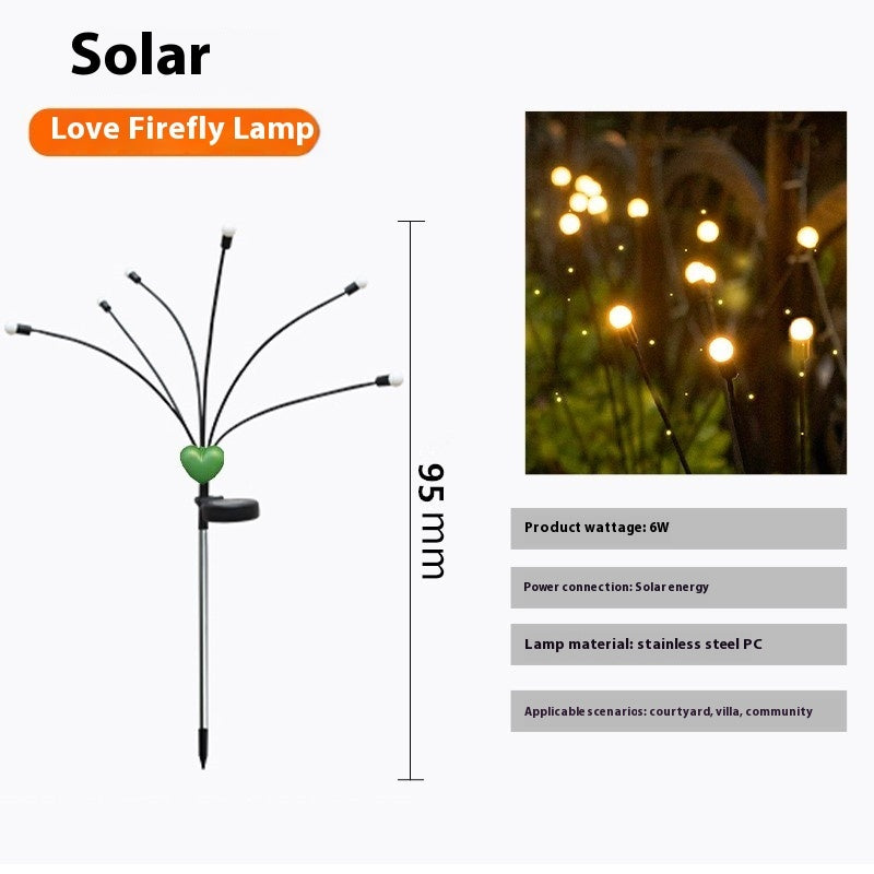 Lampe de jardin extérieure étanche solaire Firefly Villa