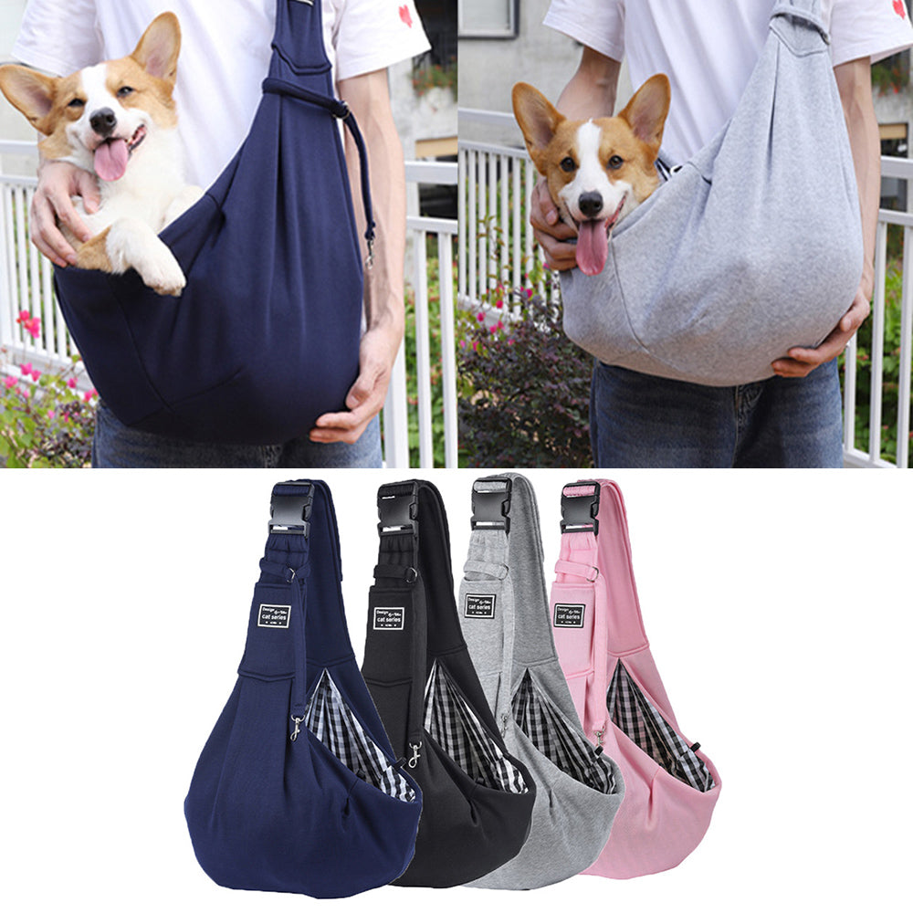 Bolsa de transporte para mascotas, gatos, para viajes al aire libre, para perros, metro, autobús, bandolera de algodón, cómoda, con una sola bandolera, bolsa de mano para mascotas, bolsa de viaje cómoda para perros y gatos con un solo hombro