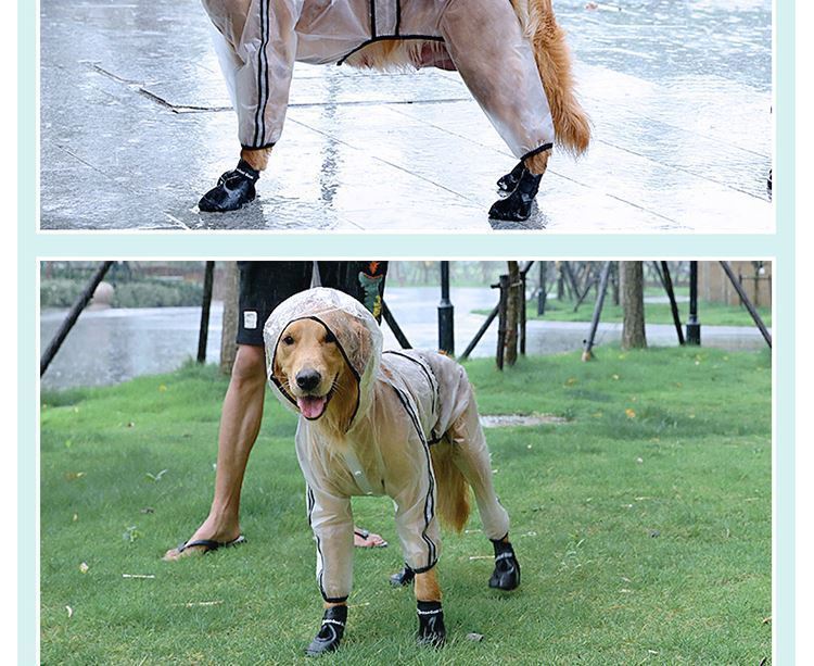 Chubasquero impermeable para perros grandes y mascotas