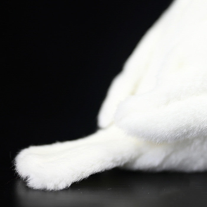 Colgante de juguete de peluche de pájaro mandarín blanco de simulación de muñeca de pájaro mandarín blanco