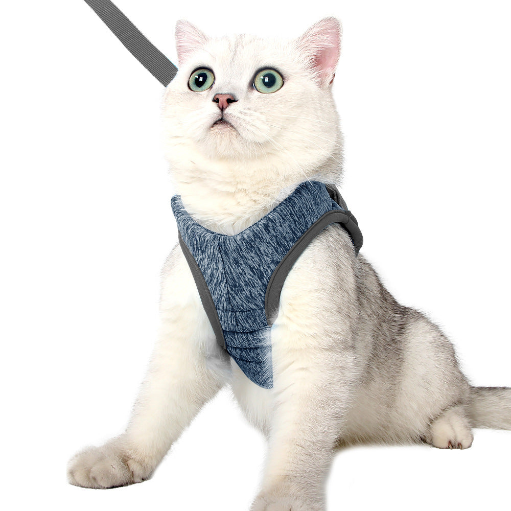 Gilet anti-chute en éponge, corde de traction pour chat