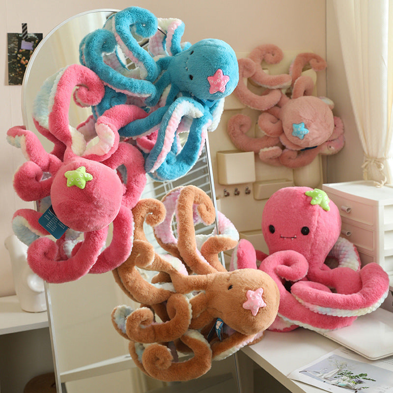 Peluche De Pulpo Con Ventosa Lindos Tentáculos De Gran Tamaño