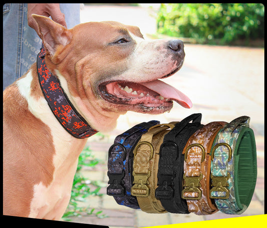 Collar ajustable para entrenamiento táctico de perros al aire libre