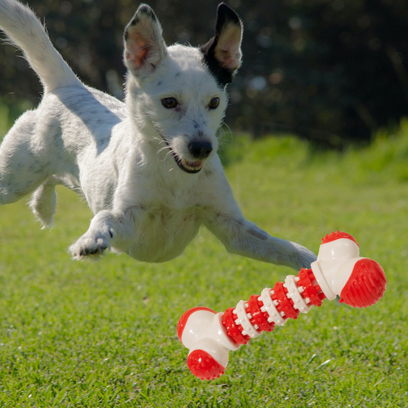 Juguete interactivo para perros de razas pequeñas, juguetes para masticar con forma de hueso para cachorros durante la dentición