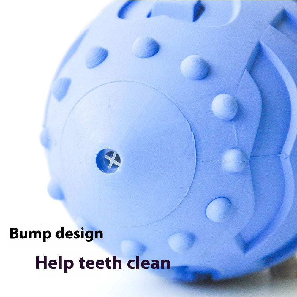 Bite-resistant Teeth Cleaning Interactive Training Ball Vocal Rugby Toy