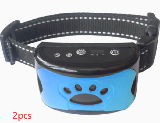 Collar de entrenamiento para perros, eléctrico, resistente al agua, Control remoto, recargable, entrenador para perros, supresor de ladridos con sonido de vibración de choque