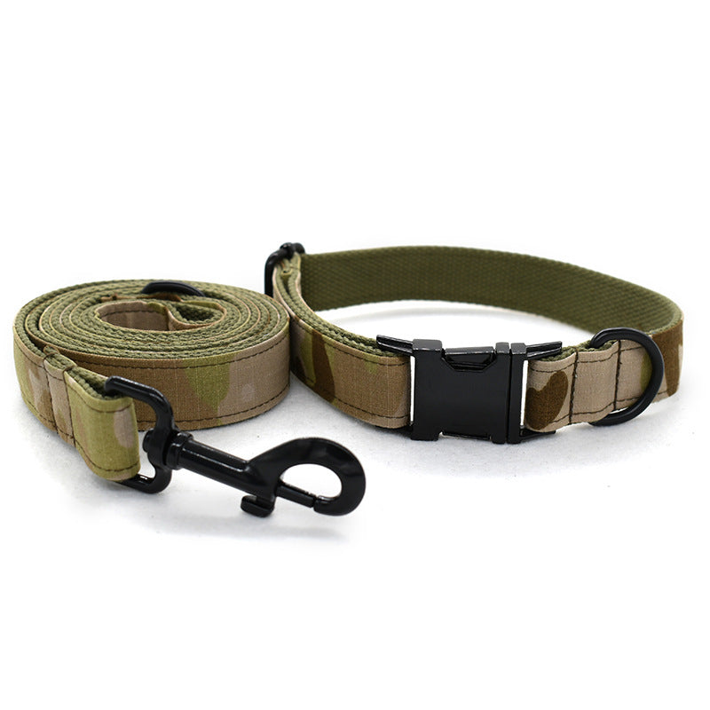 Camouflage Pet Dog Leash Collar Set