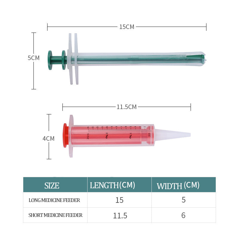 Lot de 2 piluliers pour chat, pistolet à pilules pour animaux de compagnie, pilulier pour chien, seringue à pointe souple, outil de distribution d'alimentation médicale pour animaux de compagnie pour petits animaux