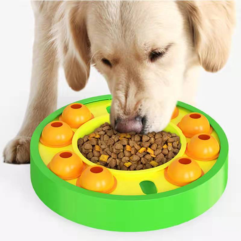 Jouets Puzzle pour animaux de compagnie, gamelle pour ingestion lente, interactif, augmentation du qi du chiot, distributeur de nourriture, manger lentement, bol antidérapant, jeu d'entraînement pour chiens de compagnie