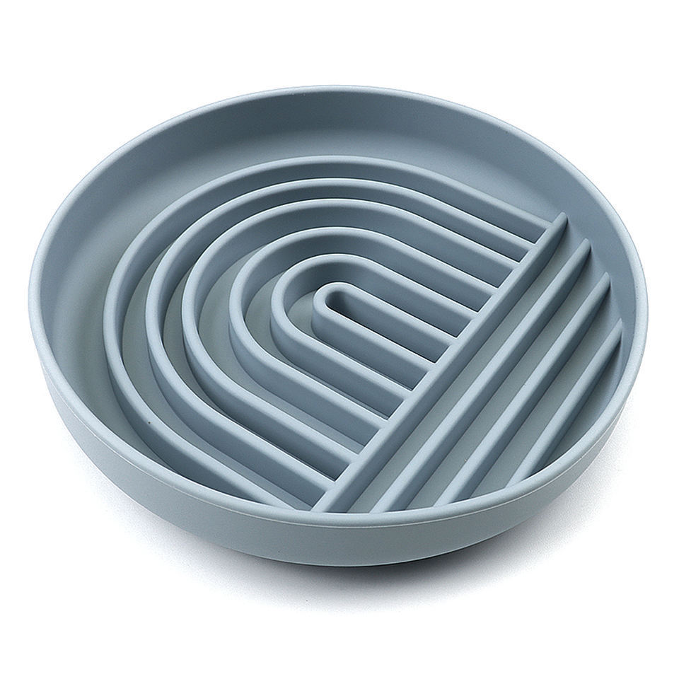 The Slowdown Bowl Silicone Slow Feeder For Dogs Puppies Slow Eating Modern Lick Mat Design Reduces Gulping Dishwasher Fit For All Breed Mealtime Challenge