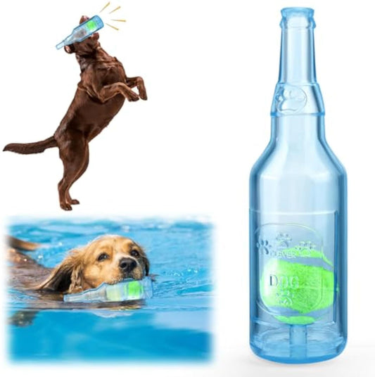 Water Bottle Dog Toy Squeaky Dog Toys For Aggressive Chewers Indestructible Dog Chew Toys For Small Medium Large Dogs Dog Toy Water Bottle Cruncher Interactive Dog Toys For Boredom