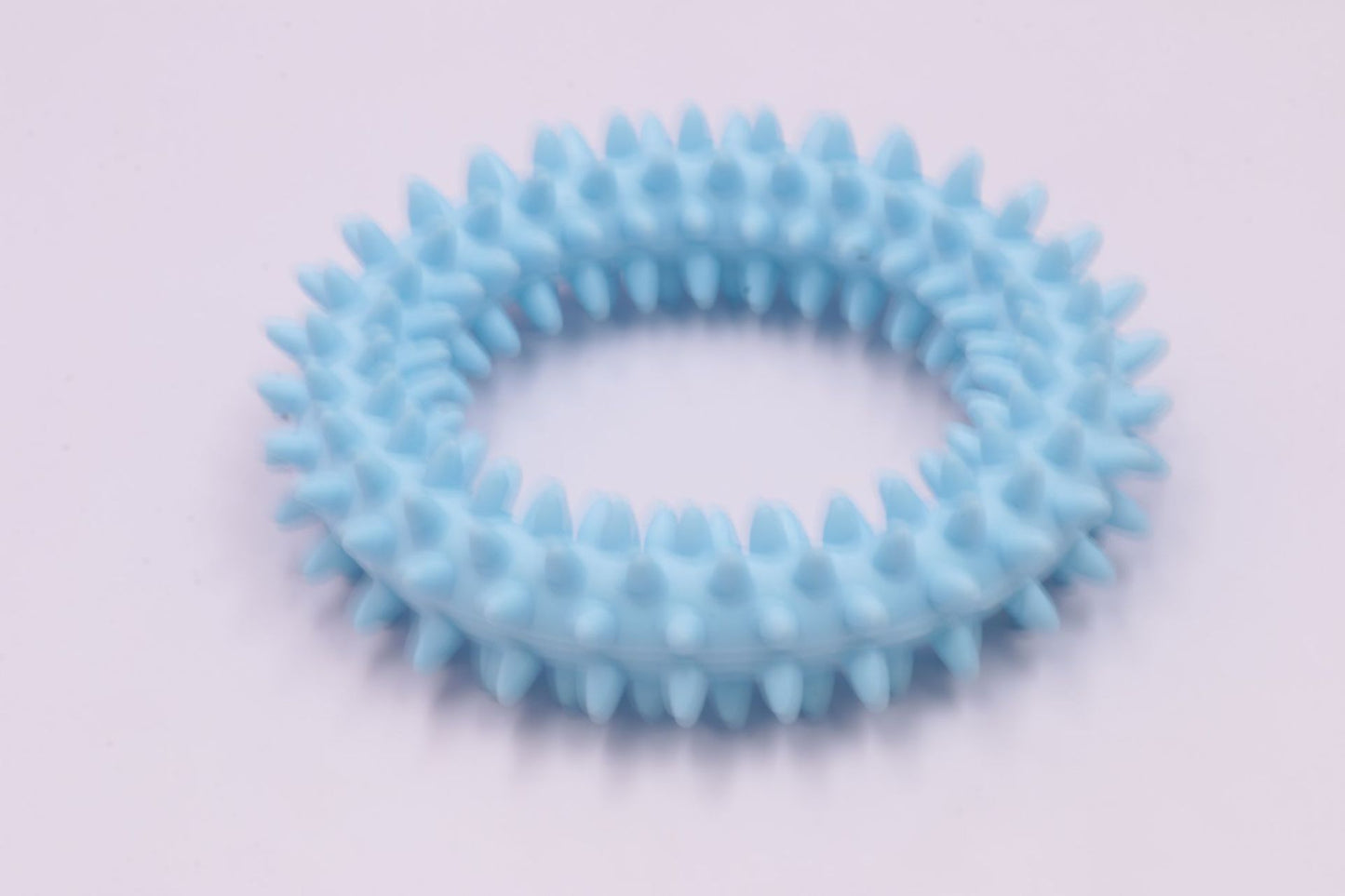 Juguete para masticar para perros, anillo circular con púas de TPR, juguete para morder para perros, juguete para limpiar dientes, suministros para mascotas