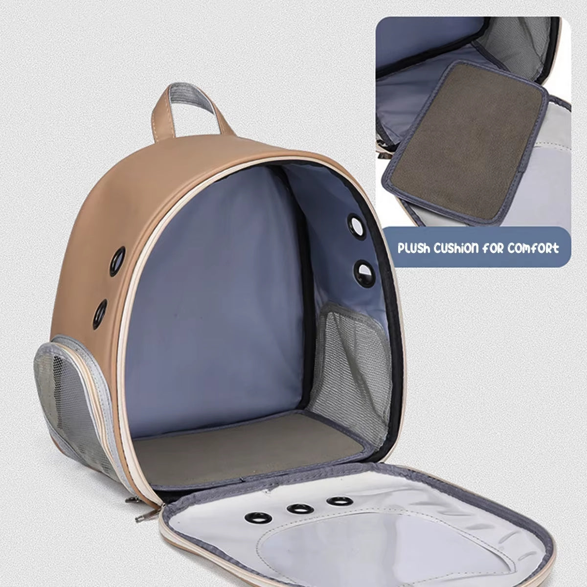 Bolsa de transporte para gatos, mochila para mascotas, bolsa de hombro portátil para viajes al aire libre para gatos, bolsa de transporte para gatos, bolsa de transporte para perros transpirable de gran capacidad