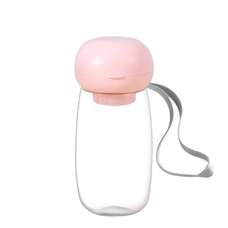 Bouteille d'eau portable pour animaux de compagnie, bol d'alimentation pour voyage en plein air avec cordon pour petits et moyens chats et chiens, fournitures pour animaux de compagnie, résistance aux hautes températures