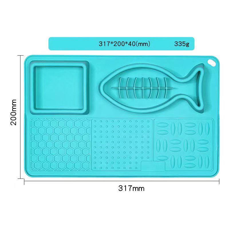 Multifunction Pet Slow Feeder Bowls Dog Licking Mat With Suction Cups For Anxiety Relief Dog Cat Water Drinking Eating Food