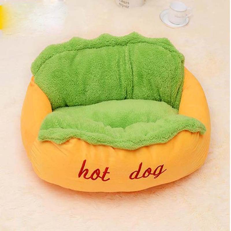 Lit pour chien chaud Lits d'hiver pour animaux de compagnie pour petits, moyens et grands chiens Coussin de canapé Maison pour chien chaude Sac de couchage pour chat Nid douillet pour chiot Chenil