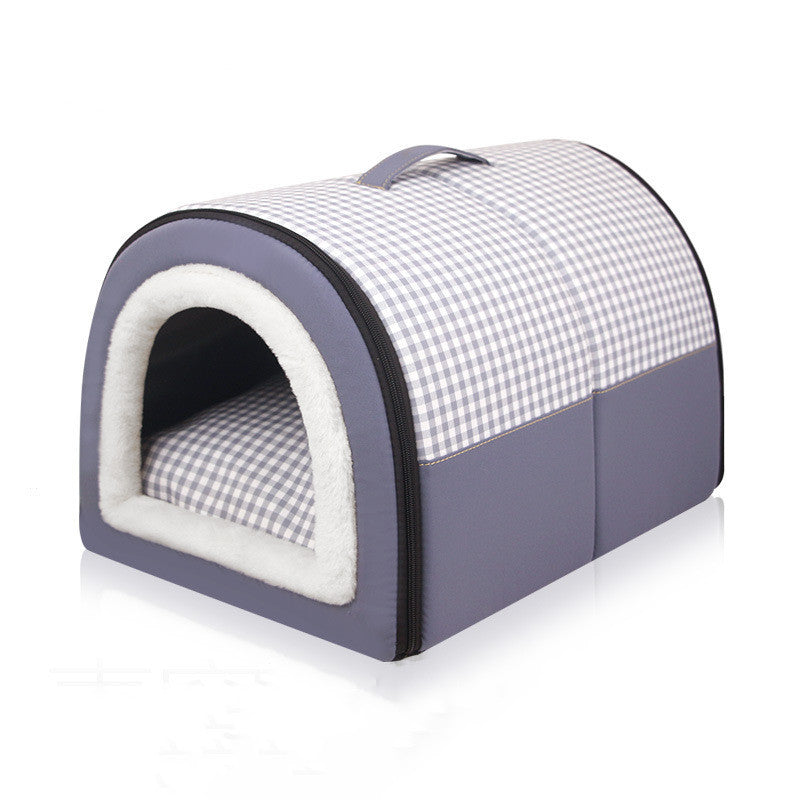 Winter Thicken Thermal Four Seasons Universal Semi-enclosed Pet Bed