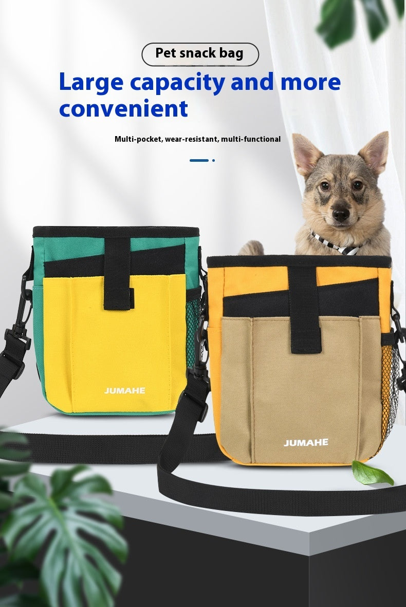 Sac de collation pratique de grande capacité pour dressage de chiens, entraînement d'animaux de compagnie, sortie en plein air