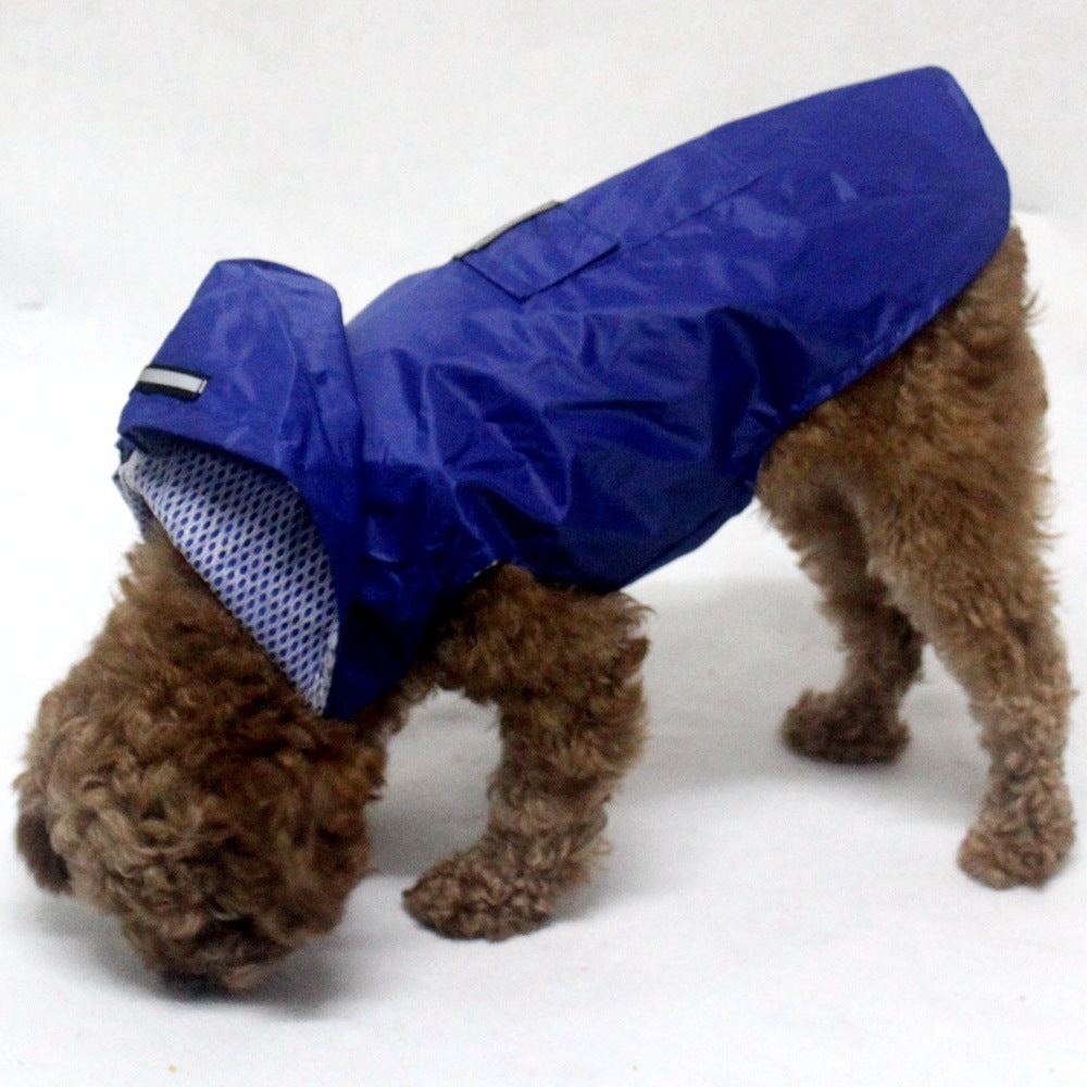 Chubasquero impermeable para cachorros con capucha a prueba de viento para mascotas