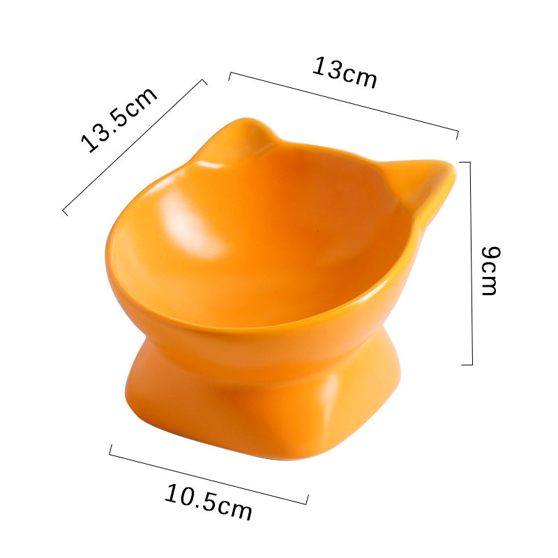 Anti-overturning High Foot Double Bowl Pet Supplies