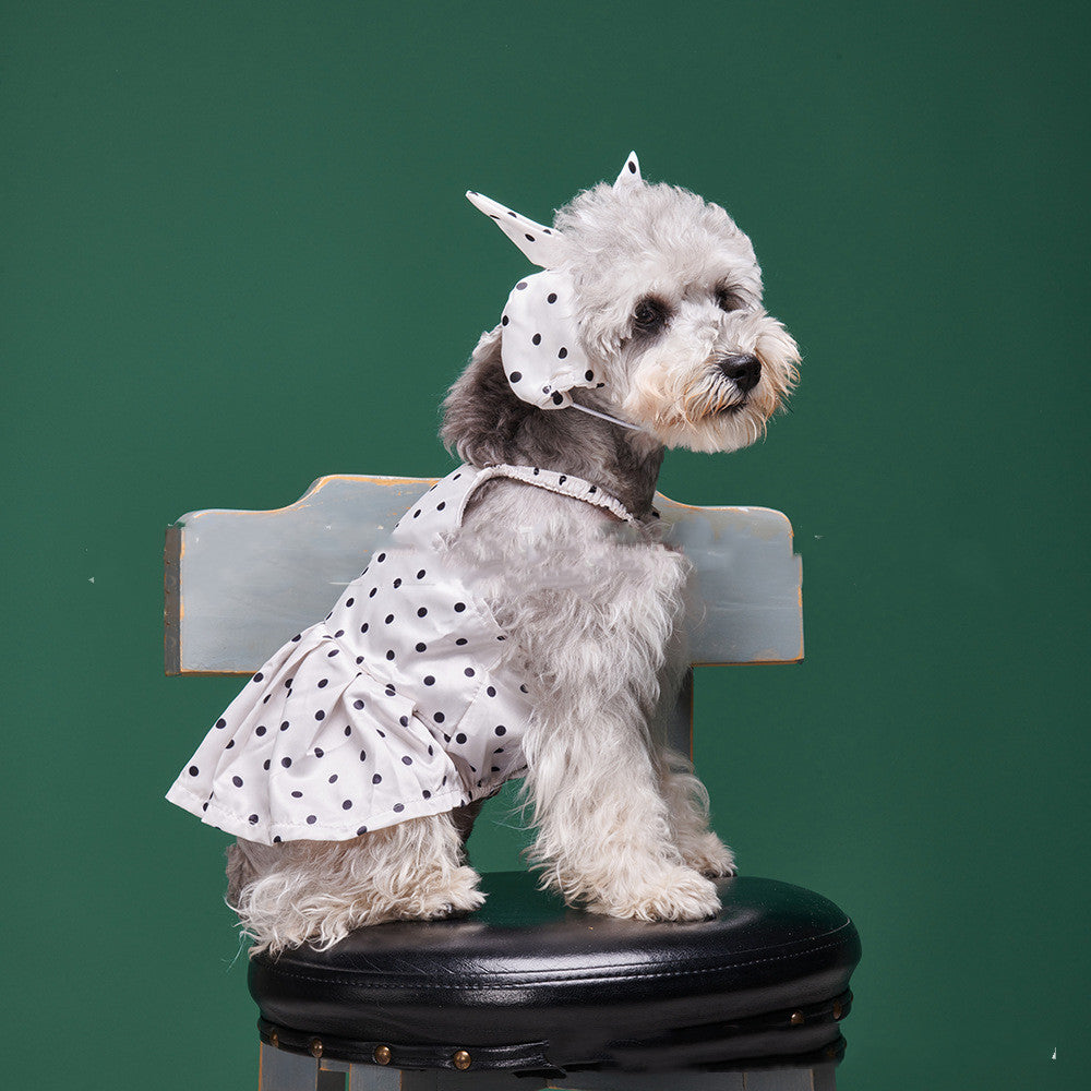 Vestido fino con tirantes de princesa pequeña de primavera y verano