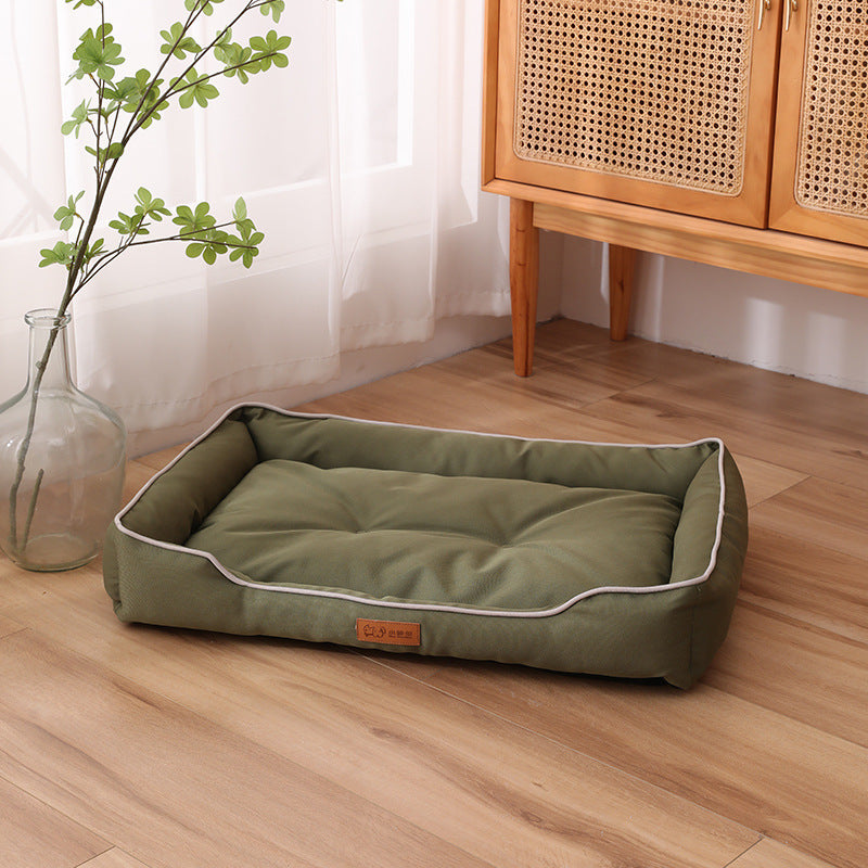 Lit de luxe pour chien résistant aux rayures et à l'usure, coussin imperméable pour animal de compagnie, nid pour chat, coussin doux à rebond élevé, canapé pour chiens