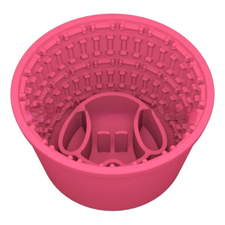 Gamelle pour chien en silicone souple et durable, design polyvalent