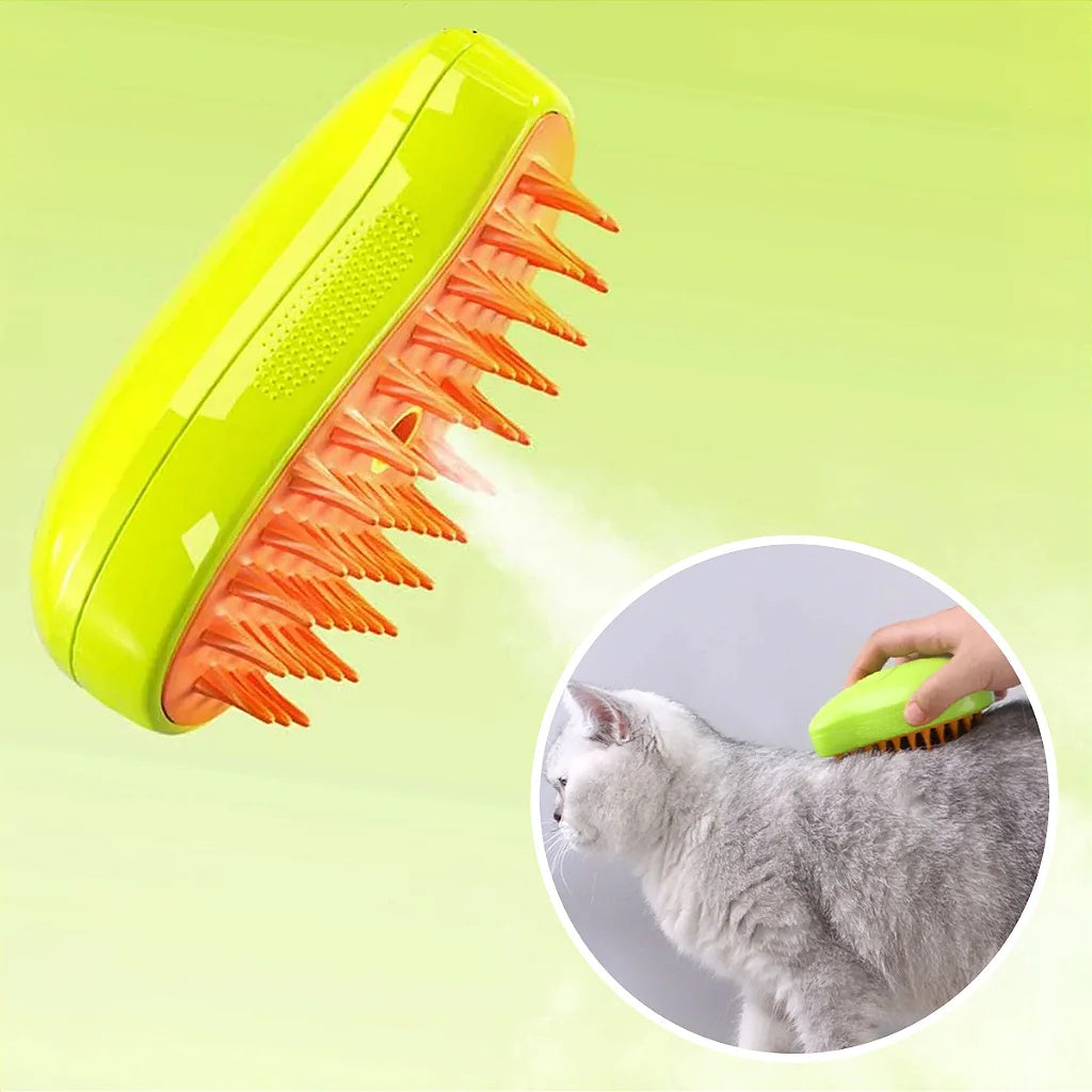 Steam Strip Brush Pet Usb Rechargeable Dog Cat