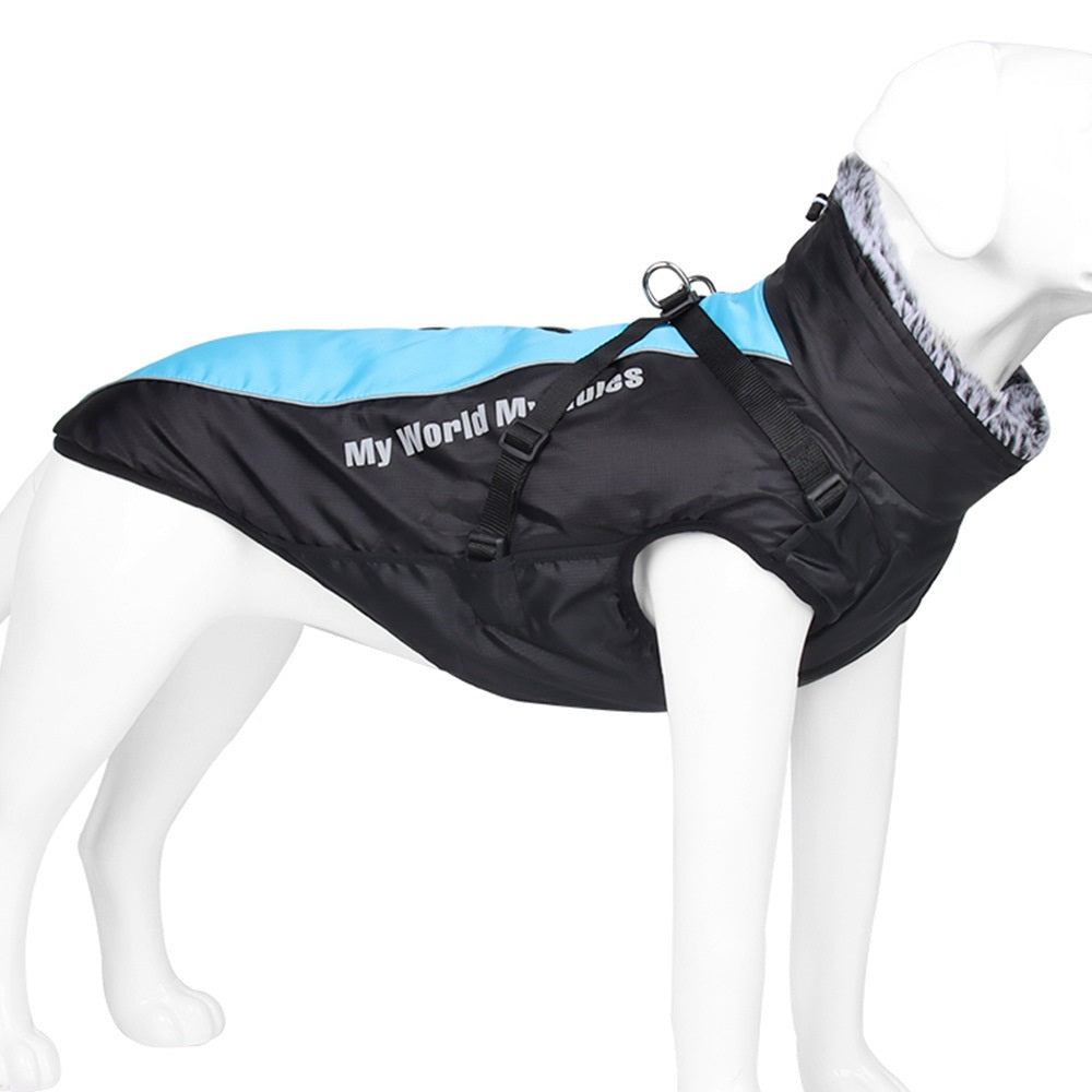 Veste chaude et imperméable réfléchissante pour gros chien, vêtements pour animaux de compagnie