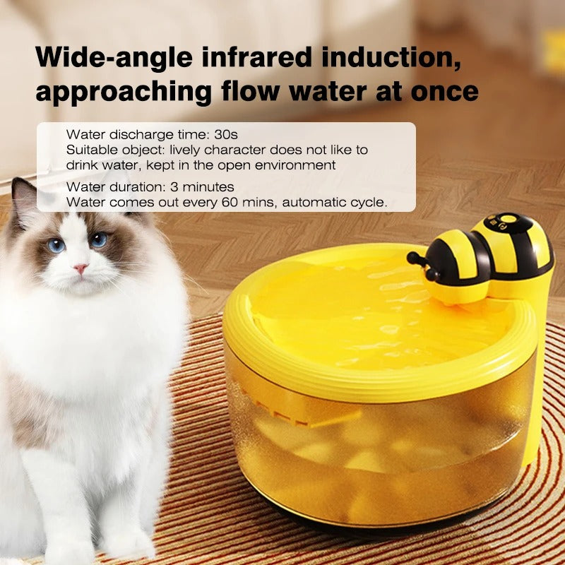 Wireless Water Dispenser Cat Intelligent Induction Filter