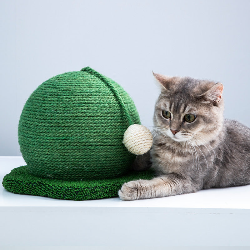 Jouet à fruits grimpants pour chat en forme de cerise orange