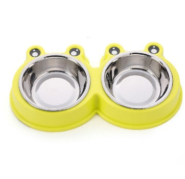 Cuenco para perros y gatos, cuenco para cachorros, cuenco para almacenar agua y alimentos, cuenco para arroz de acero inoxidable de resina PP no tóxica, 3 colores 