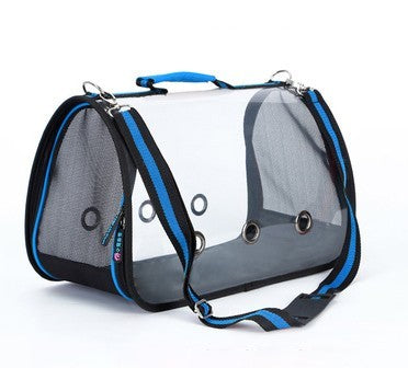 Sac messager portable transparent pour animaux de compagnie