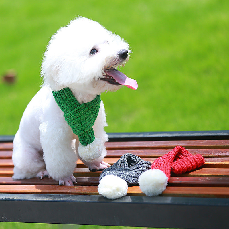 Écharpe en laine accessoires pour chat et chien écharpe pour animaux de compagnie