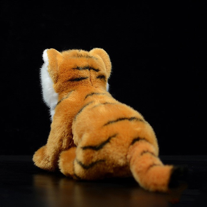 Poupée de tigre du Bengale jaune, jouet en peluche, modèle Animal de Simulation