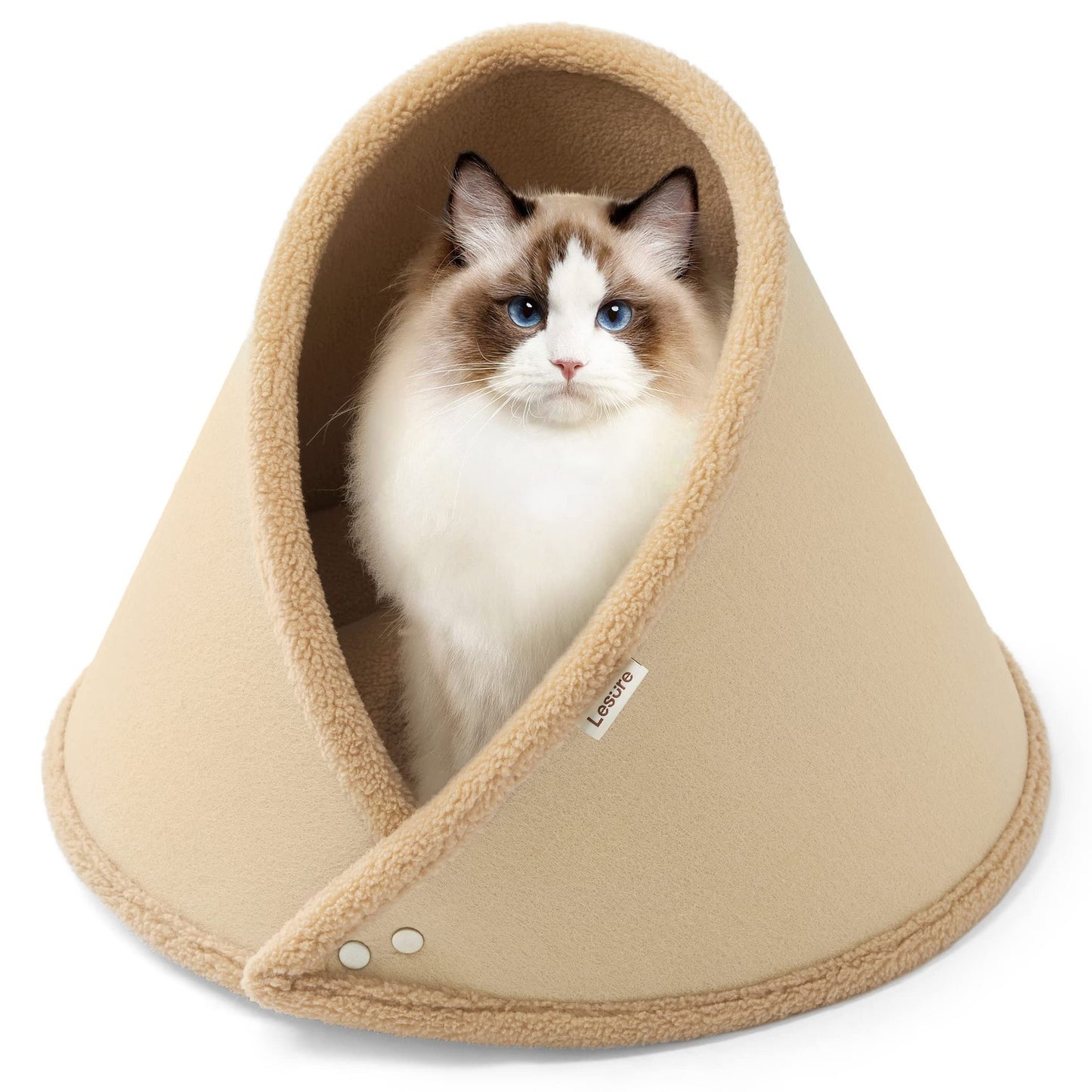 Four Seasons Universal Semi-closed Felt Cat Bed