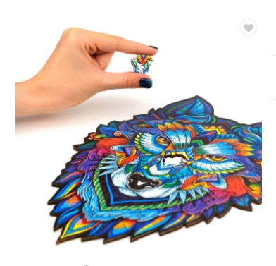 Animal head shape puzzle