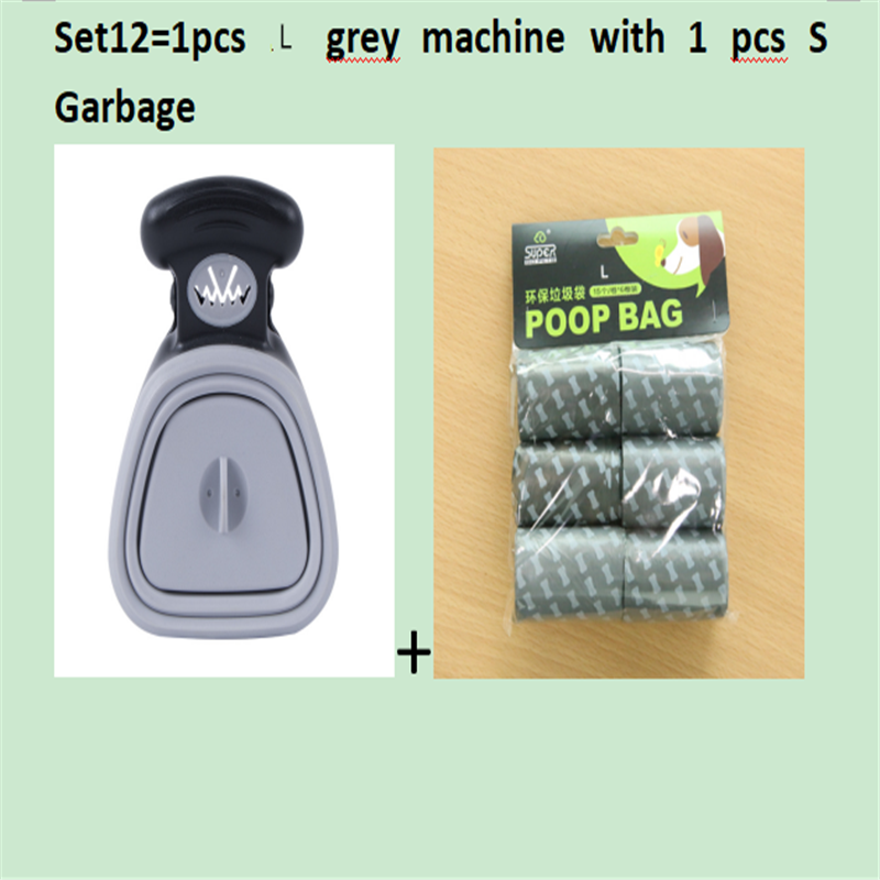 Recogedor de excrementos plegable para perros y mascotas, con 1 rollo, bolsas descomponibles, recogedor de excrementos, limpiador de excrementos, envío por Epacket