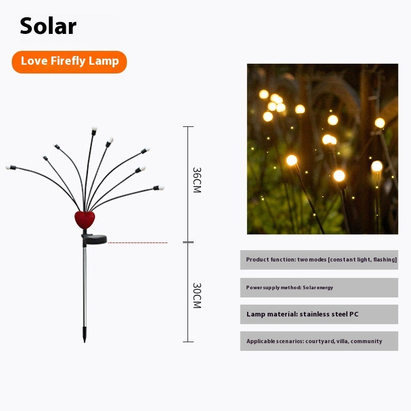 Lampe de jardin extérieure étanche solaire Firefly Villa