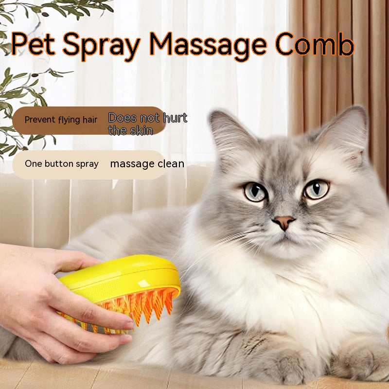 Peigne de Massage par pulvérisation électrique pour chiens et chats, nettoyage à sec sans eau, pour animaux de compagnie