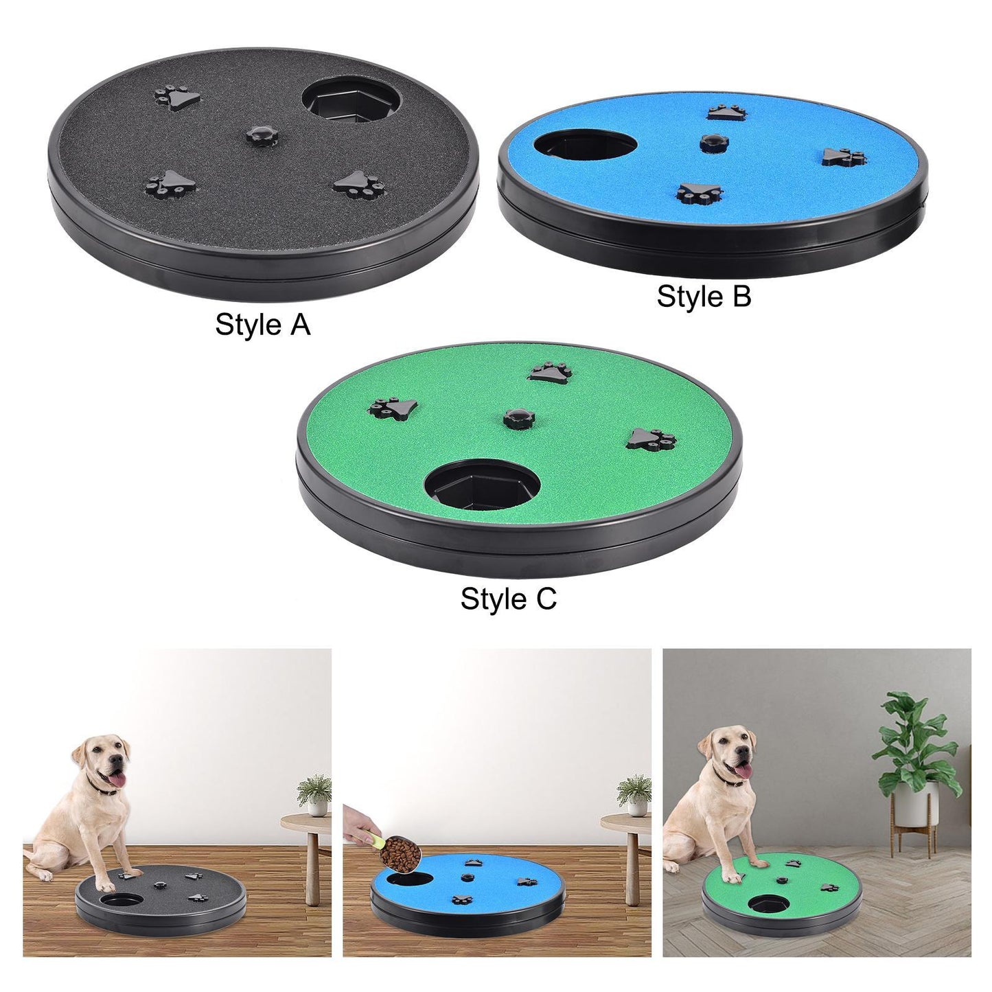 Fournitures pour animaux de compagnie Grattoir à ongles pour chien Jouets Slow Food Lime à ongles rotative pour réparation de papier de verre Planche à gratter pour chien avec ventouse