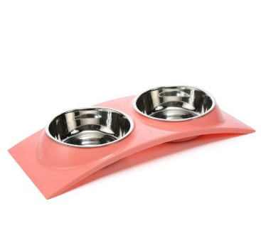 Cuenco para perros y gatos, cuenco para cachorros, cuenco para almacenar agua y alimentos, cuenco para arroz de acero inoxidable de resina PP no tóxica, 3 colores 