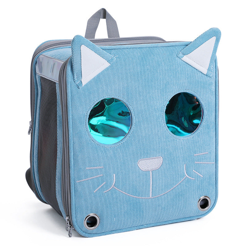 Mochila para gatos con cápsula espacial