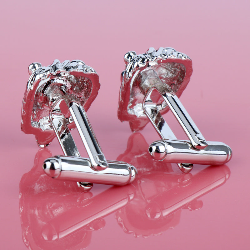 Animal roaring lion cufflinks